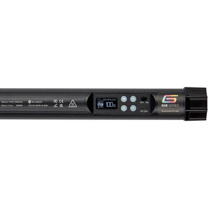 Genaray Pixel Tubo LED RGB 2' Luz Fotografía Video 440 Lux 2800-8000K Incluye Estuche