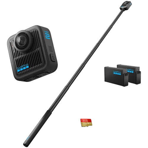 GoPro MAX2 Cámara 360 Acción Kit con 48" Palo 64GB microSD