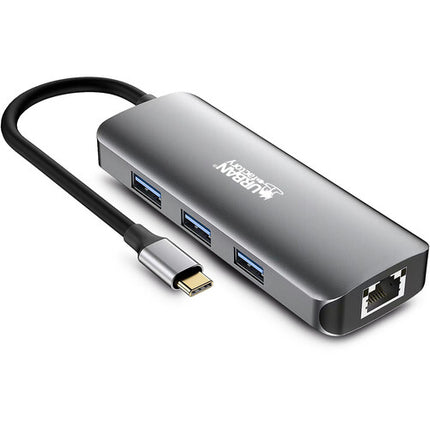 Urban Factory 7-en-1 USB-C Hub 100W con 2 HDMI 4K30 y 3 USB-A 5Gb/s