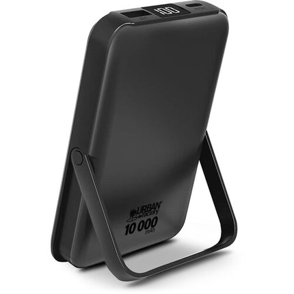 Urban Factory Magnee Power banco de energía magnético 10000mAh negro con carga inalámbrica y pantalla LCD