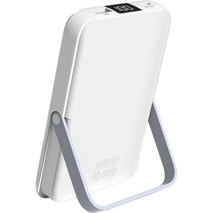 Urban Factory Magnee Power Batería Externa 10000mAh Blanco con Carga Inalámbrica y Display LCD