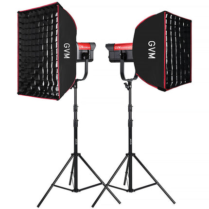 GVM SD300B AIO Monolight LED Bicolor Kit 2 Luces 11500 Lux 2700-6800K