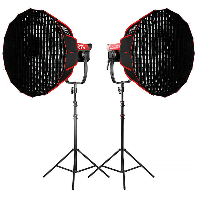 GVM Pro SD650B LED Bi-Color Monolight Kit 2 Luces 2700-6800K 77300 Lux