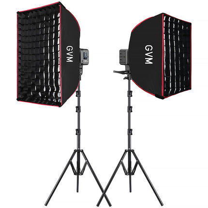 GVM SD80D Kit 2 Luces LED Bicolor Monolight 19500 Lux 2700-7500K