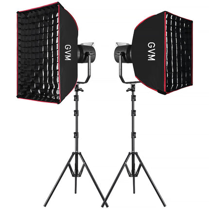 GVM SD300D Monoluz LED Bicolor Kit 2 Luces 56600 Lux 2700-7500K