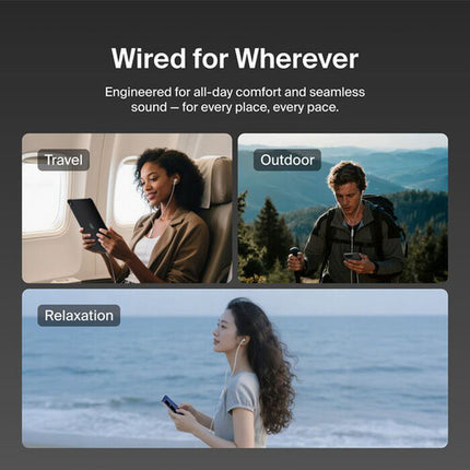Belkin ANC Auriculares USB-C con Cancelación Activa Ruido 12mm Drivers