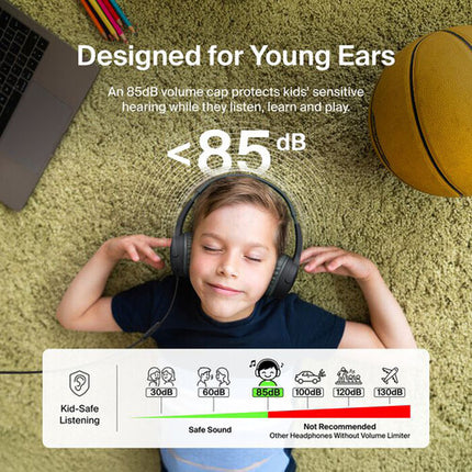 Audífonos Belkin On-Ear para Niños con Limitador 85dB y Micrófono