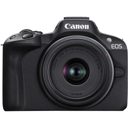 Canon EOS R50 cámara sin espejo con sensor 24.2MP y lente 18-45mm