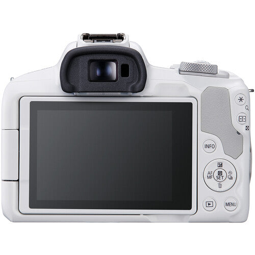Canon EOS R50 Cámara Sin Espejo con Sensor 24.2MP y lente 18-45mm Blanco