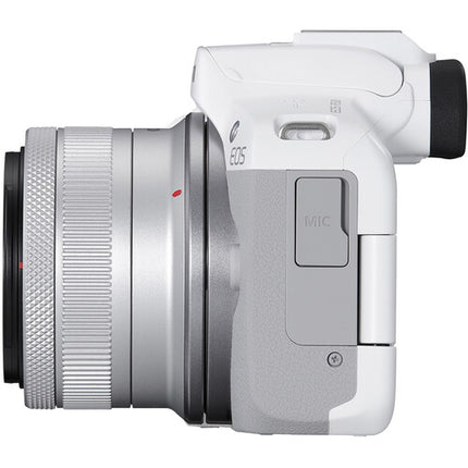 Canon EOS R50 Cámara Sin Espejo con Sensor 24.2MP y lente 18-45mm Blanco
