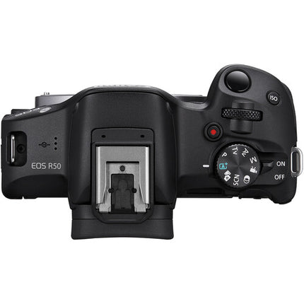 Canon EOS R50 Cámara sin Espejo 24.2MP UHD 4K Con Lentes 18-45mm y 55-210mm