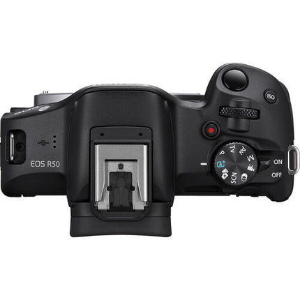 Canon EOS R50 Kit Creador de Contenido Cámara sin Espejo Lente 18-45mm Micrófono Directional