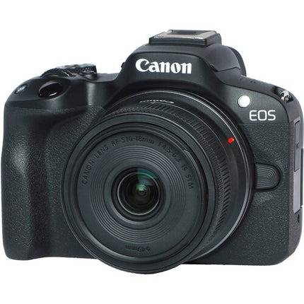 Canon EOS R50 Kit Video Creator Cámara sin Espejo Lente 10-18mm F4.5-6.3 Trípode Grip
