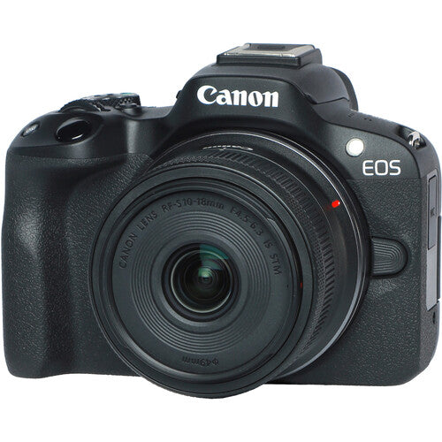 Canon EOS R50 Kit Video Creator Cámara sin Espejo Lente 10-18mm F4.5-6.3 Trípode Grip