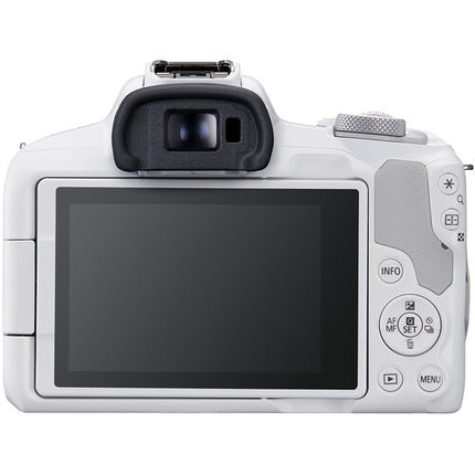 Canon EOS R50 Cámara Sin Espejo Blanco 24.2MP UHD 4K 30p Bluetooth Wi-Fi