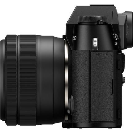 FUJIFILM X-T50 Cámara Sin Espejo 40.2MP 4K 60p con Lente 15-45mm y Kit Básico