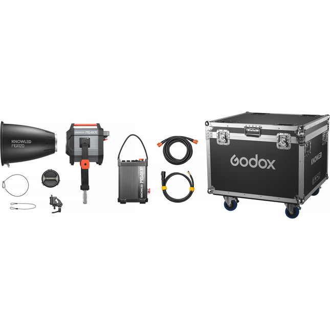 Godox KNOWLED MG4KR RGB LED Monolight Kit de Viaje 225 Lux 1800-10000K