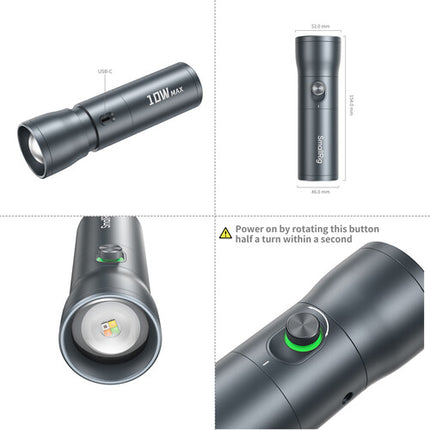 SmallRig RF 10C Luz LED Videográfica Portátil 392 Lux 5600K con Set de Filtros