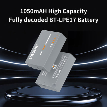ZGCINE LP-E17 Batería para Cámara 7.2V 1030mAh con Garantía 1 Año