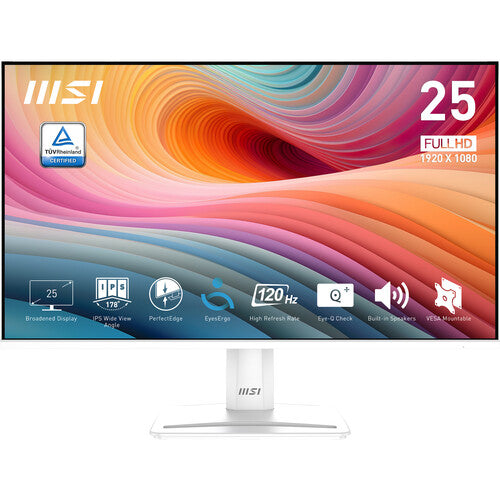 MSI PRO MP251W E2 Monitor 24.5" Full HD HDR 120 Hz 2 Pack