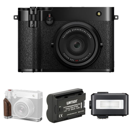 FUJIFILM GFX100RF Cámara Digital 102MP Kit Flash Batería 2250mAh