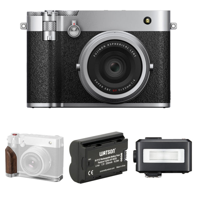 FUJIFILM GFX100RF Cámara Digital 102MP 43.8x32.9mm Kit Flash y Batería