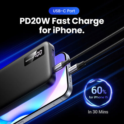 UGREEN PB311 batería portátil USB-C 10000 mAh 20W 22.5W carga rápida 5 pack