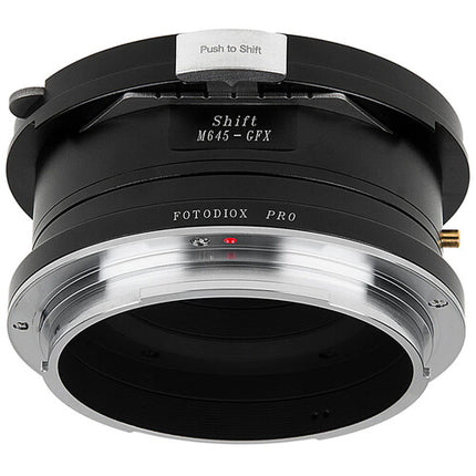 FotodioX Pro Adaptador de Montura para Lentes Mamiya 645 a FUJIFILM G con Desplazamiento ±10mm y Rotación 360°