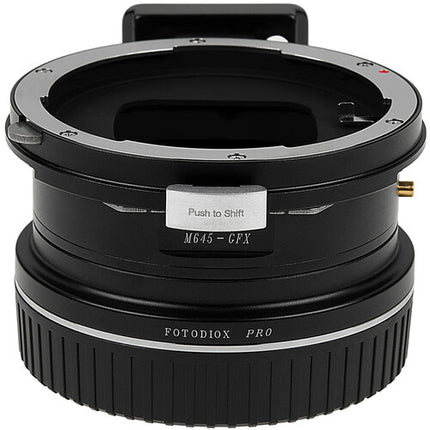 FotodioX Pro Adaptador de Montura para Lentes Mamiya 645 a FUJIFILM G con Desplazamiento ±10mm y Rotación 360°