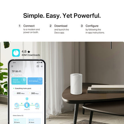 TP-Link Deco BE67 BE14000 Módulo Wi-Fi Tri-Banda 13659Mb/s 3100ft²