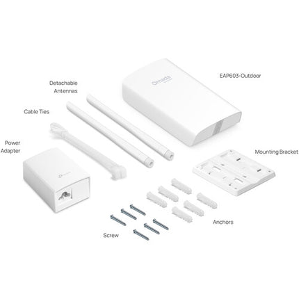 TP-Link EAP603-Outdoor AX1800 Punto de Acceso Inalámbrico Dual-Banda IP65 PoE
