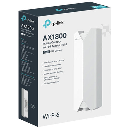 TP-Link Festa F61-Outdoor Punto de Acceso Wi-Fi 6 AX1800 1775 Mb/s IP67