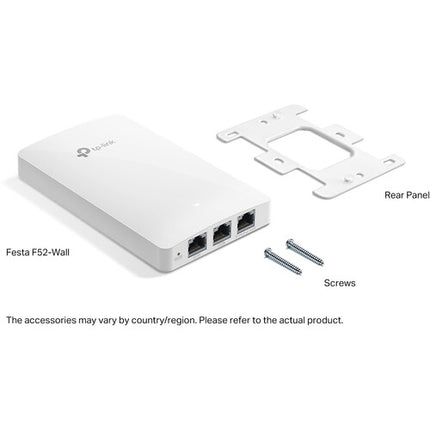 TP-Link F52-Wall Punto de Acceso Wi-Fi 5 Dual-Banda AC1200 1167 Mb/s 4 Puertos Gigabit