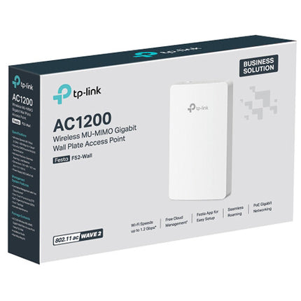 TP-Link F52-Wall Punto de Acceso Wi-Fi 5 Dual-Banda AC1200 1167 Mb/s 4 Puertos Gigabit