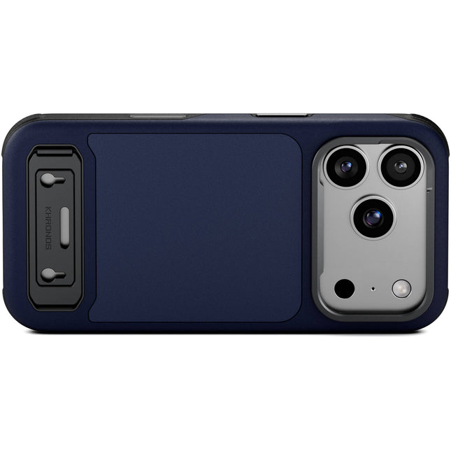 Tilta Khronos Lite Funda iPhone 17 Pro Azul Marino con Soporte Magnético