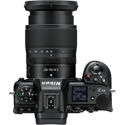 Nikon Z6 III Cámara Sin Espejo 24.5MP 4K 120p Con Lente 24-70mm f/4