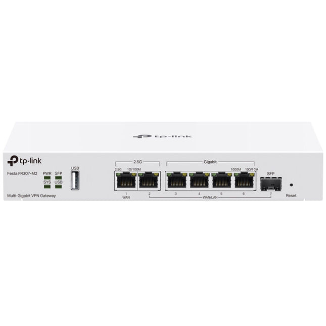 TP-Link Festa FR307-M2 Gateway VPN con puerto 2.5G Ethernet y 4 Gigabit
