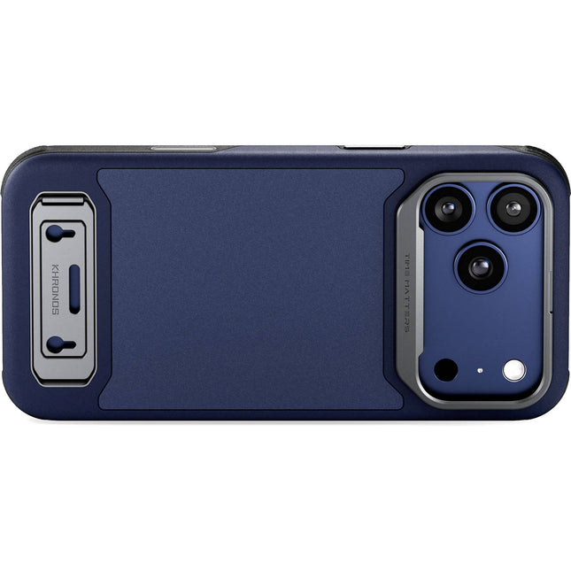 Tilta Khronos Lite Funda para iPhone 17 Pro Max Azul con Soporte Magnético y Esquinas Reforzadas
