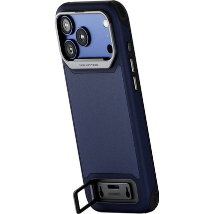Tilta Khronos Lite Funda para iPhone 17 Pro Max Azul con Soporte Magnético y Esquinas Reforzadas