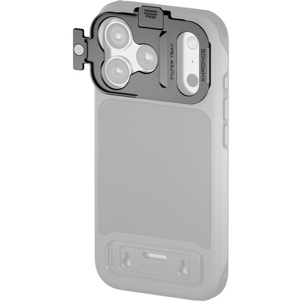 Tilta Khronos Bandeja de Filtro Magnética para iPhone 17 Pro en Gris Espacial