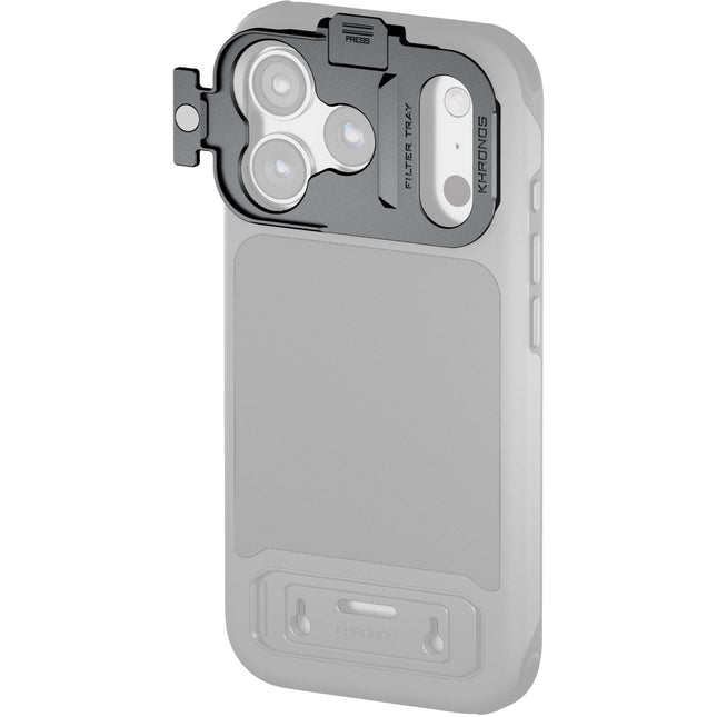 Tilta Khronos Bandeja de Filtro Magnética para iPhone 17 Pro en Gris Espacial