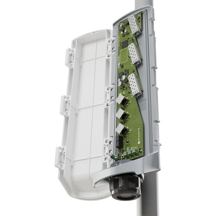 MikroTik GPERx6 Switch PoE Exterior 3x 10G SFP+ 150W Salida PoE