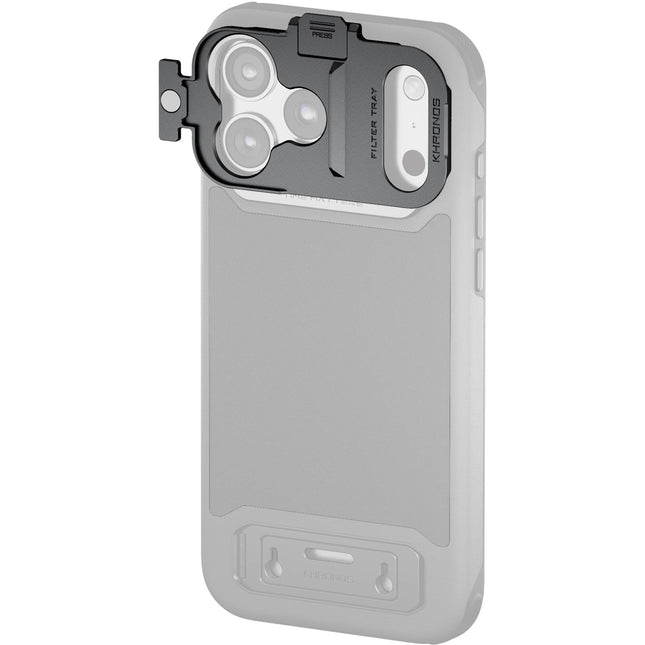 Tilta Khronos bandeja magnética rápida aluminio para filtro iPhone 17 Pro Max