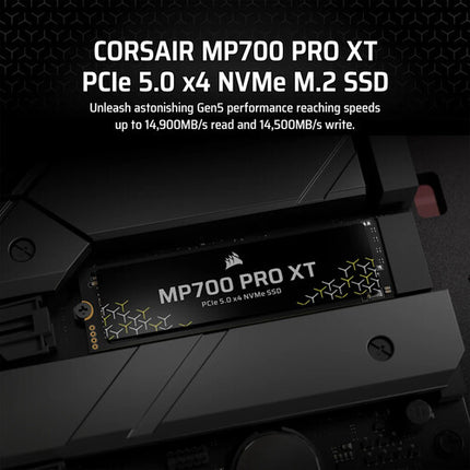 CORSAIR 1TB MP700 Pro XT SSD interno NVMe PCIe 5.0 14900 MB/s lectura