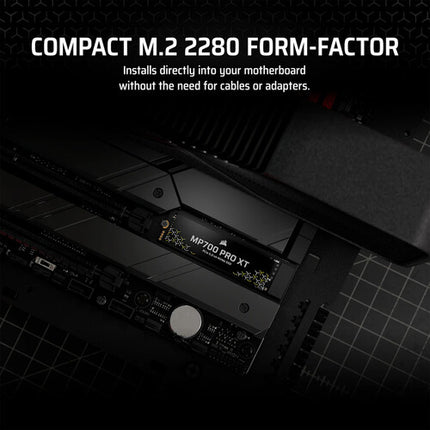 CORSAIR 1TB MP700 Pro XT SSD interno NVMe PCIe 5.0 14900 MB/s lectura