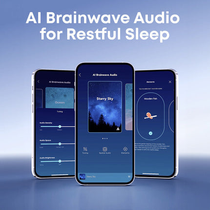 Soundcore by Anker Sleep A30 Auriculares para Dormir Cancelación de Ruido 45 Horas IPX4 con Estuche de Carga
