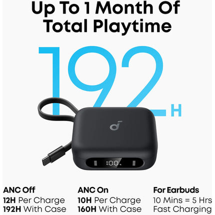 Soundcore by Anker P41i Auriculares Inalámbricos con Cancelación 3000mAh 10W Negro