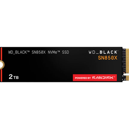 WD 2TB WD_BLACK SN850X Unidad Interna NVMe PCIe 4.0 7300 MB/s Lectura 6600 MB/s Escritura