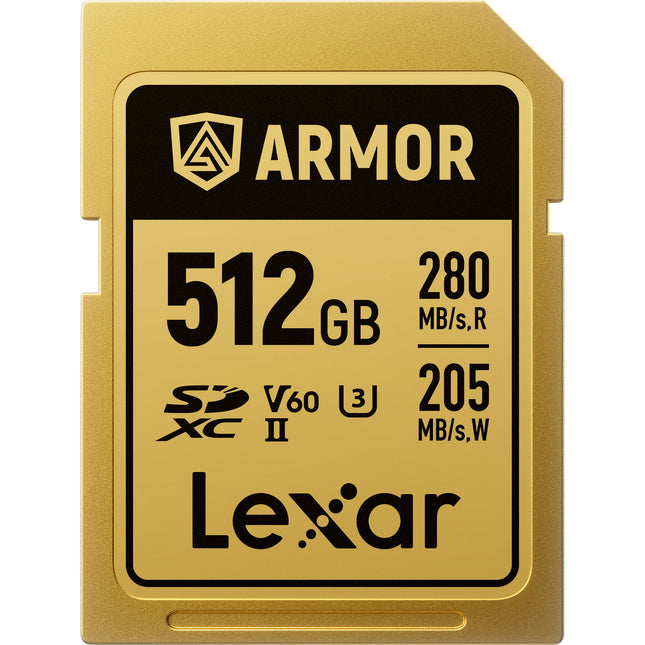 Lexar 512GB ARMOR GOLD Tarjeta de Memoria SDXC UHS-II 280 MB/s