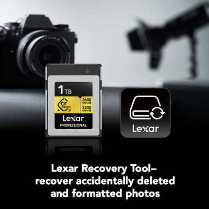 Lexar 1TB Professional GOLD CFexpress 4.0 Tipo B Tarjeta de Memoria 2-Pack 3600 MB/s Lectura 3300 MB/s Escritura